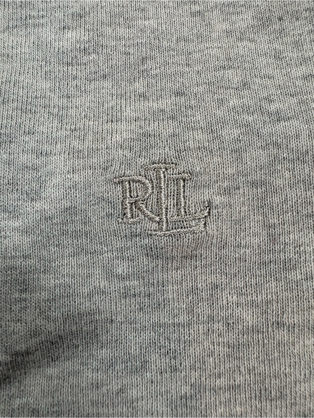 Lauren Ralph Lauren Gray Long Sleeve Tee XXL 100% Cotton - Picture 5 of 6